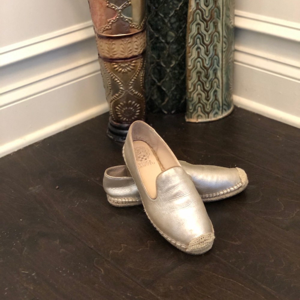 Gold Vince Camuto Espadrille loafers